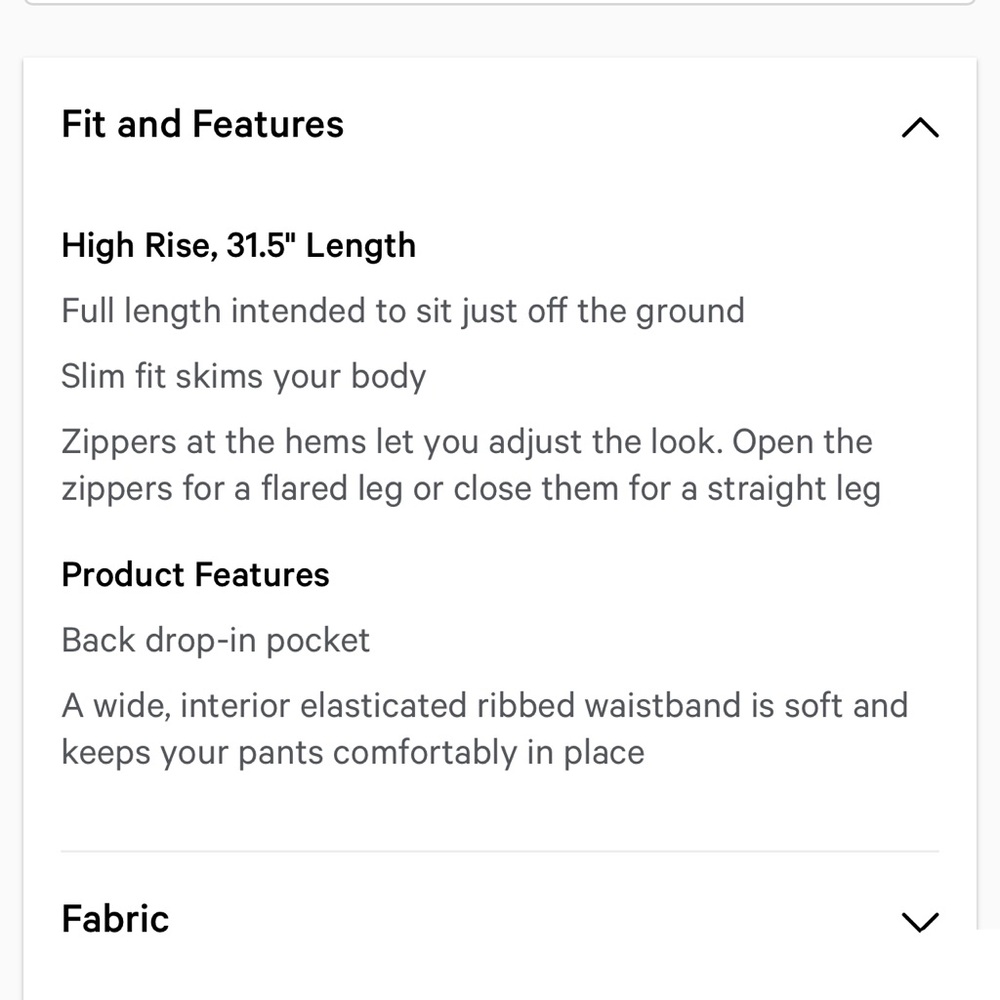 Lululemon Ribbed Softstreme Zip-Leg High Rise Pant - Picture 13 of 15